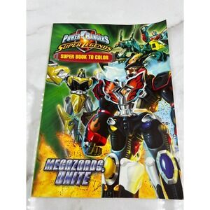 Power Rangers Super Legends Megazords Unite Coloring Book 2010 Creative Edge
